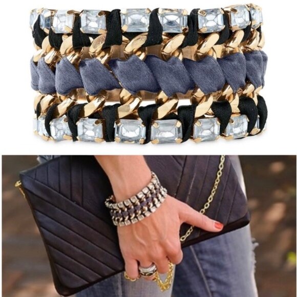 💎💜🩵 Vintage Stella & Dot Tempest Bracelet - Picture 1 of 5